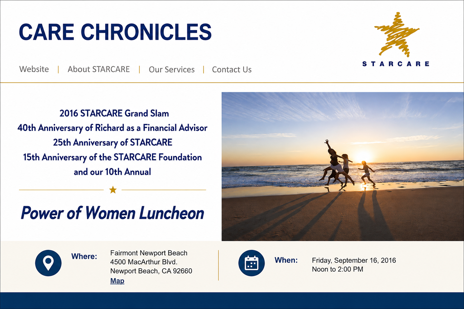 Women of Power event brochure
